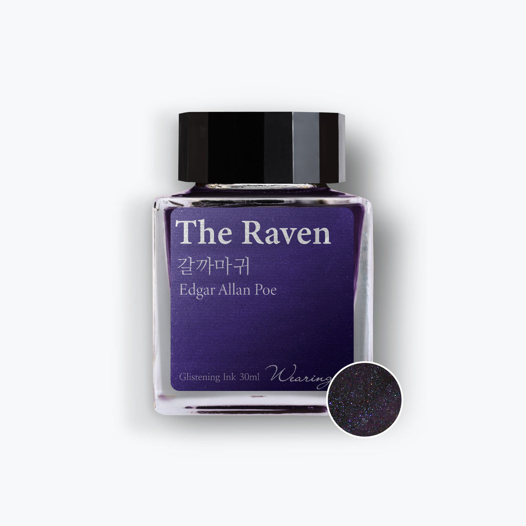 Wearingeul | Fountain Pen Ink The Raven (Shimmer) - Bookbinders Design
