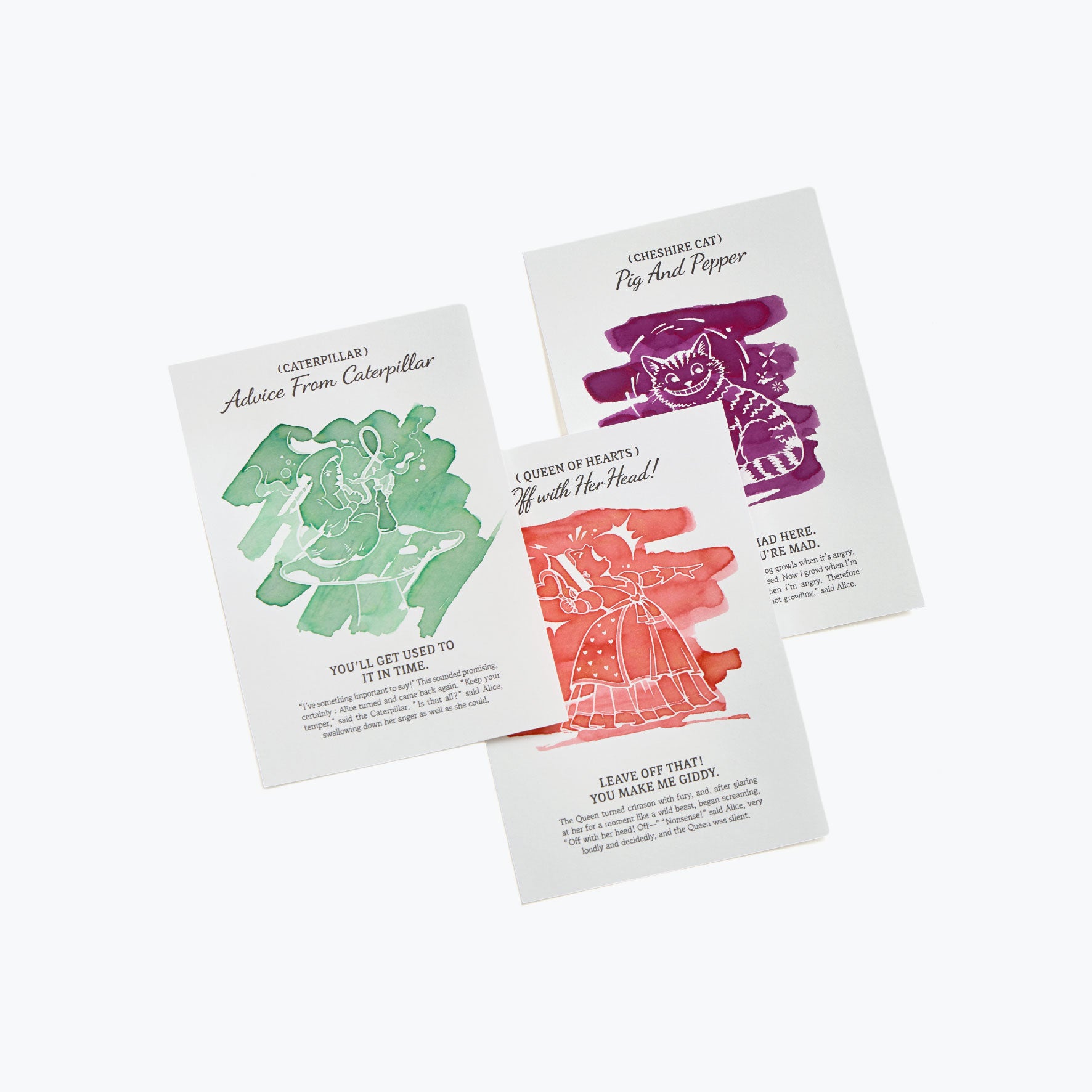 Wearingeul - Ink Swatch Post Cards - Alice