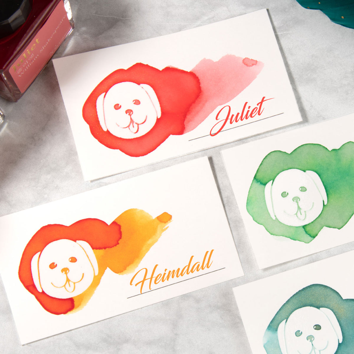 Wearingeul - Ink Swatch Cards - Puppy