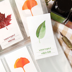 Wearingeul - Ink Swatch Cards - Ash Leaf <Outgoing>