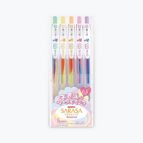 Zebra - Gel Pen - Sarasa Clip - 0.5mm - Marble - Pack of 5