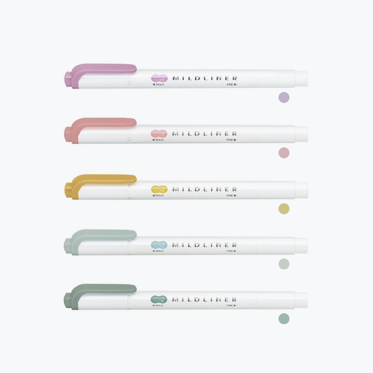 Zebra - Highlighter - Mildliner Double Sided - Calm