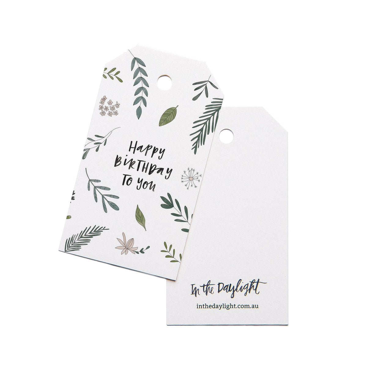 In the Daylight - Gift Tags - Pack of 5 - Birthday Botanic