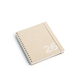 Bookbinders Design - 2026 Diary - Wire-O - Small - Sandbrown