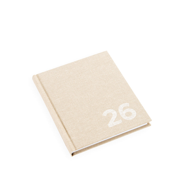 Bookbinders Design - 2026 Diary - Hardcover - Small - Sandbrown