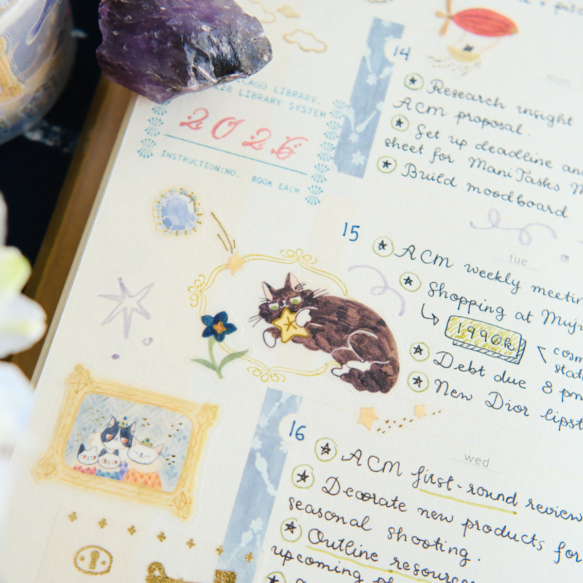 TeaYou - Tape - Tracing Paper - Cat And Stars