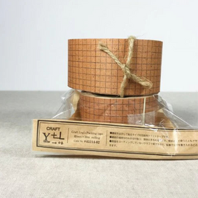 Classiky - Kraft Paper Tape - Grid (Blue)