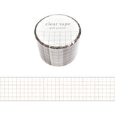 Mind Wave - Washi Tape - Grid Pattern (Clear)