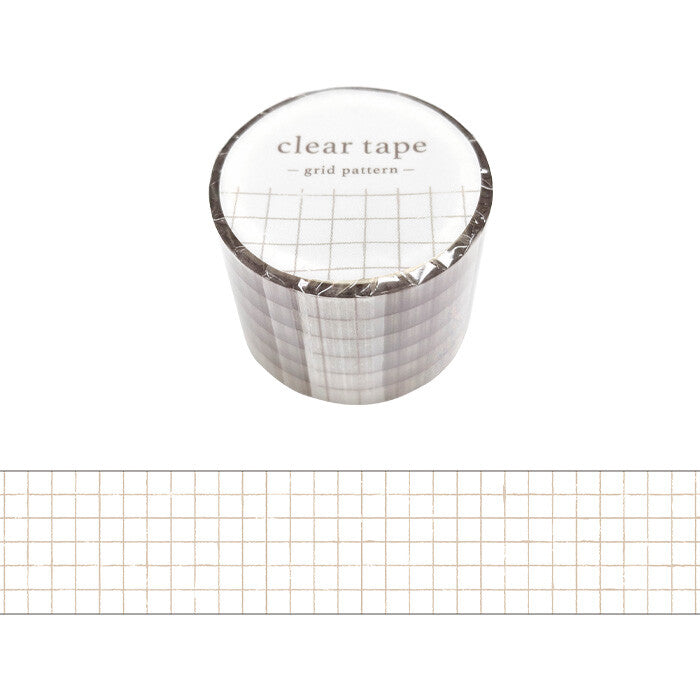 Mind Wave - Washi Tape - Grid Pattern (Clear)