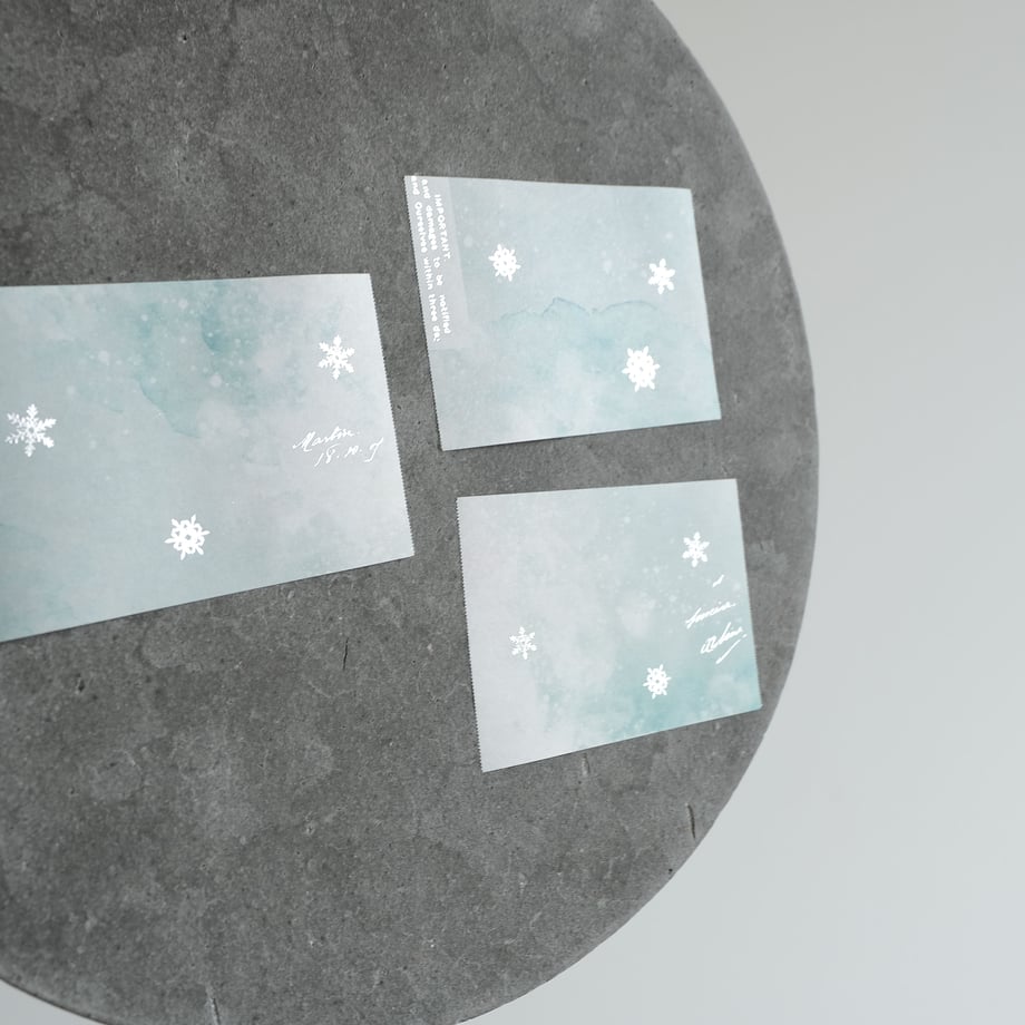 Yohaku - Sticky Notes - Roll - Snowflakes <Outgoing>