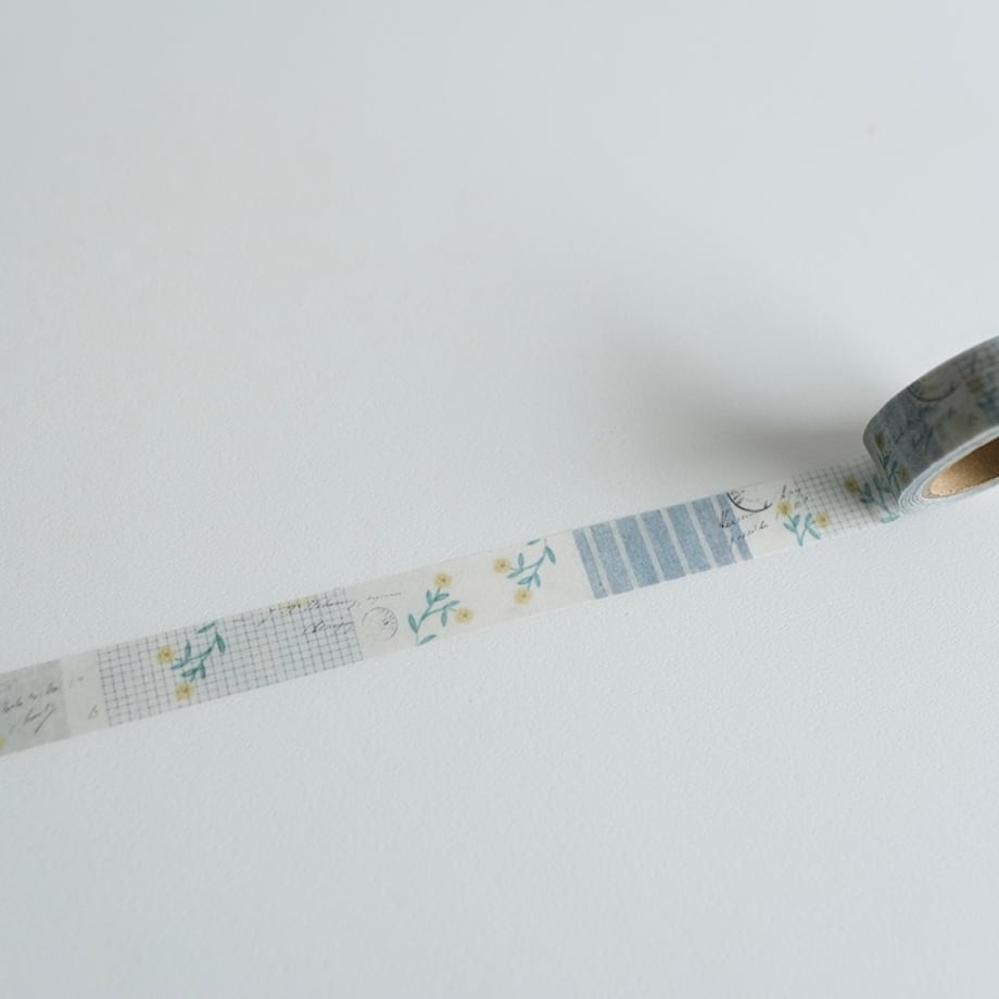 Yohaku - Washi Tape - Chek & Strip Winter