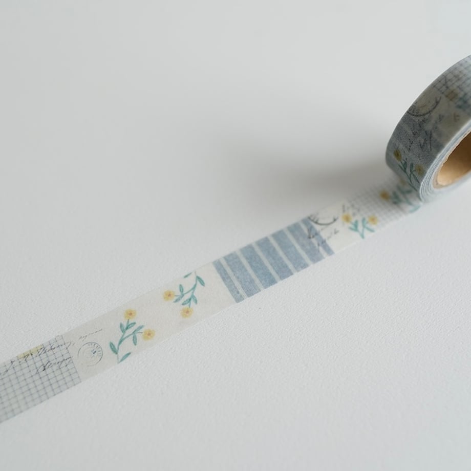 Yohaku - Washi Tape - Chek & Strip Winter