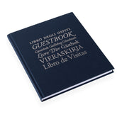 Bookbinders Design - Cloth Notebook - Guest Book - Smoke Blue (Silver)