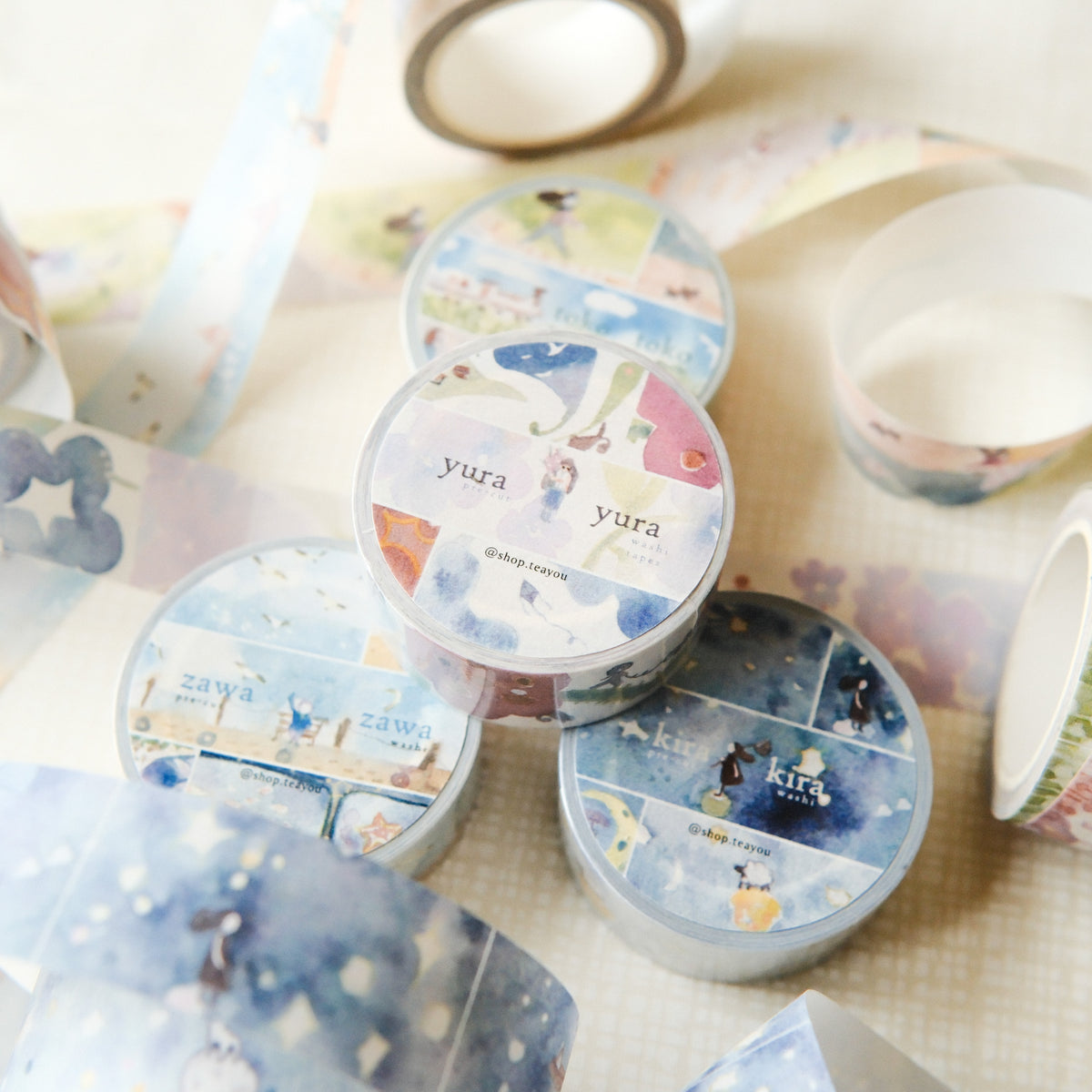 TeaYou - Tape - Washi - Scenery (Box of 4)