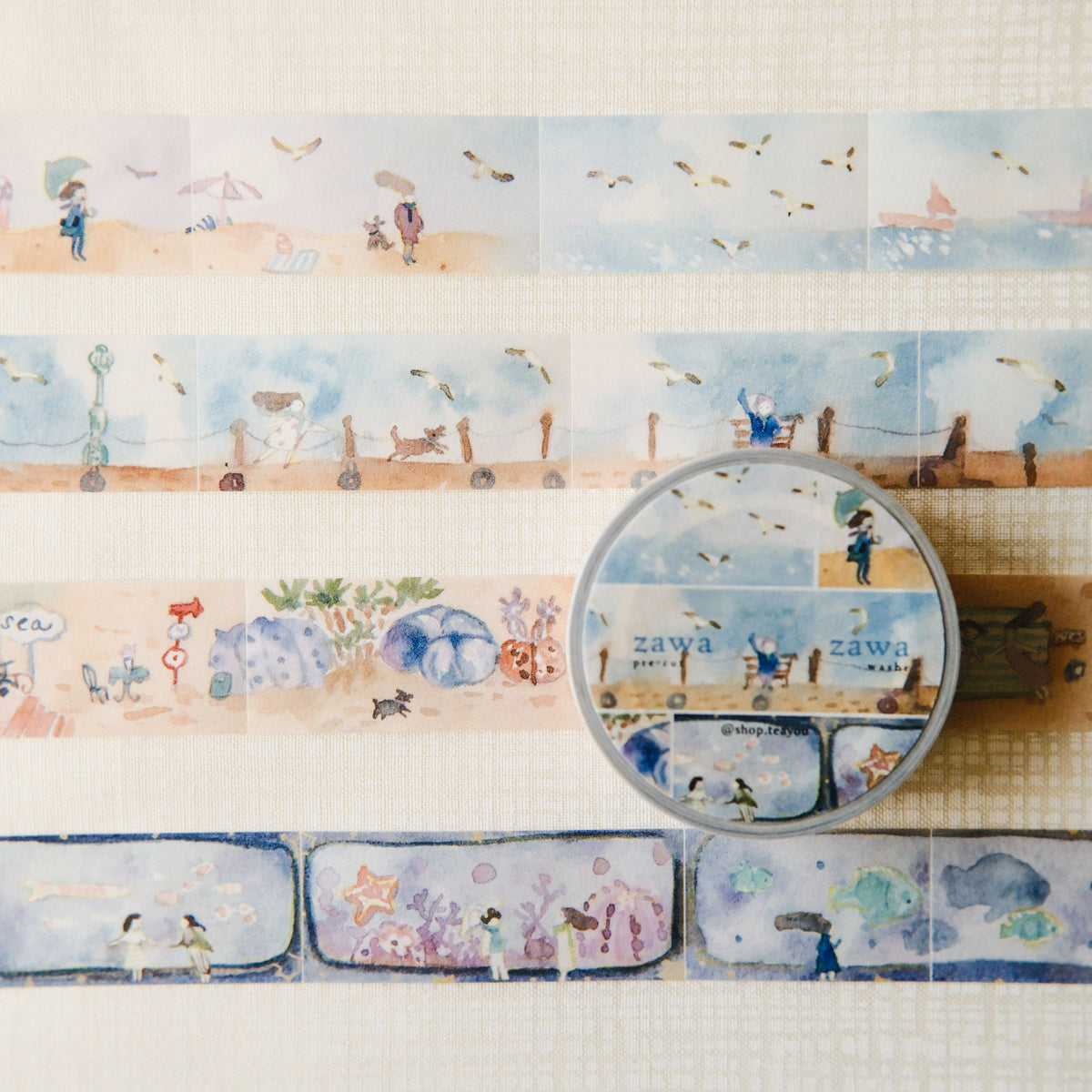 TeaYou - Tape - Washi - Scenery (Box of 4)
