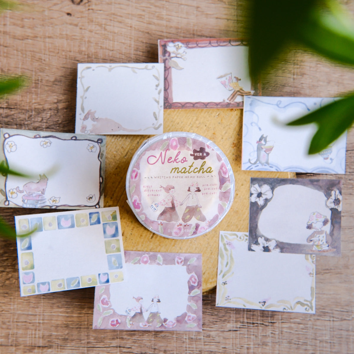 TeaYou - Paper Rolled Notes - Neko Matcha (A)