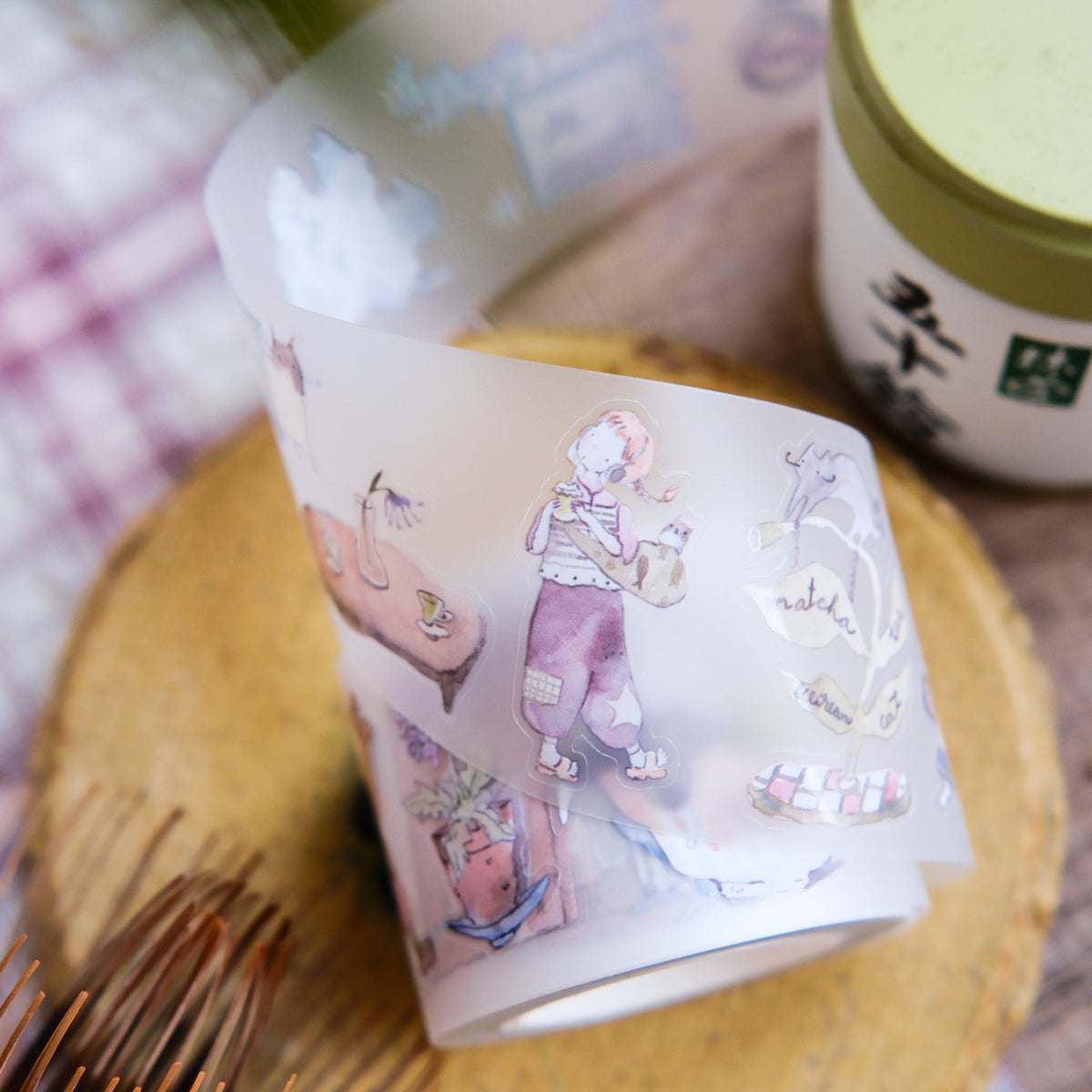 TeaYou - Tape - Matte PET - Neko Matcha