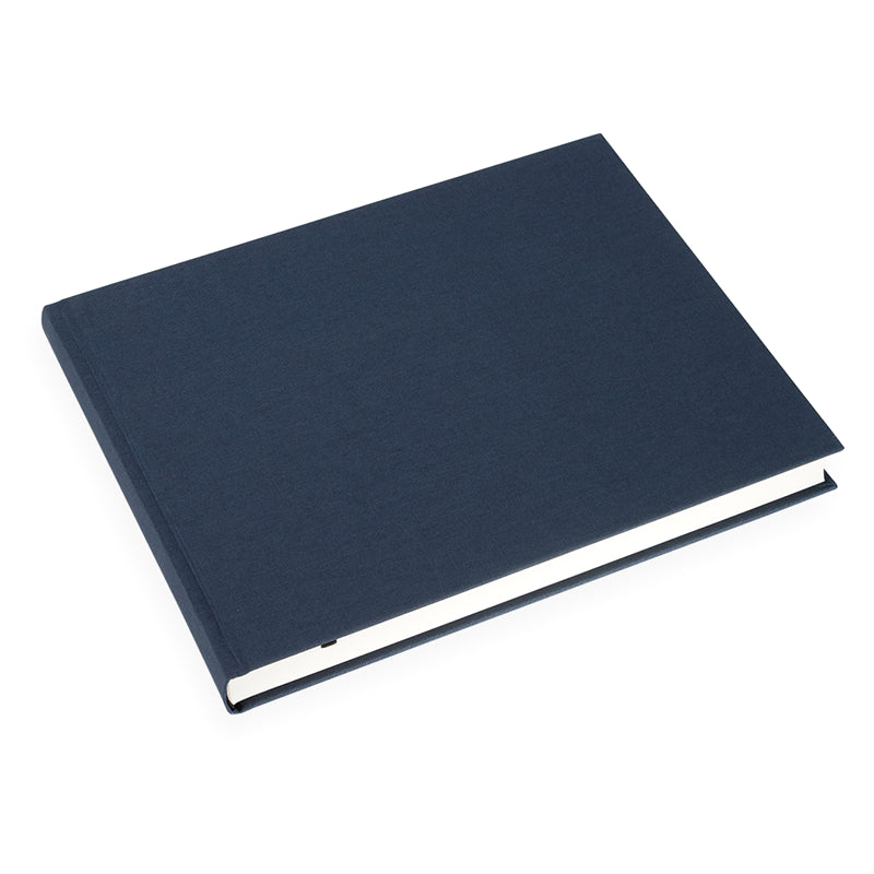 Bookbinders Design - Cloth Notebook - A4 Landscape - Smoke Blue