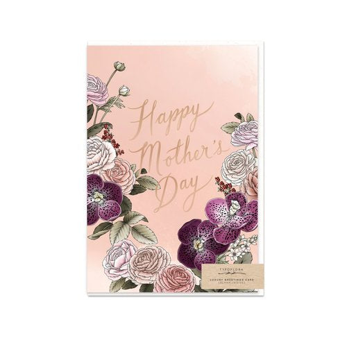 Typoflora - Card - Orchids Mother's Day