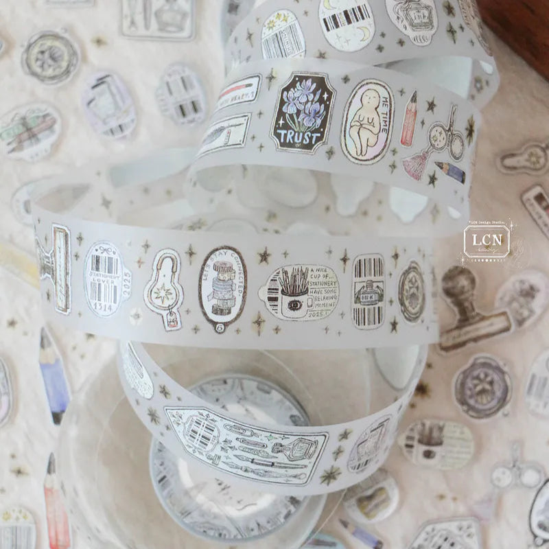 LCN Design Studio - Washi Tape - Sticker Club Stationery (PET)