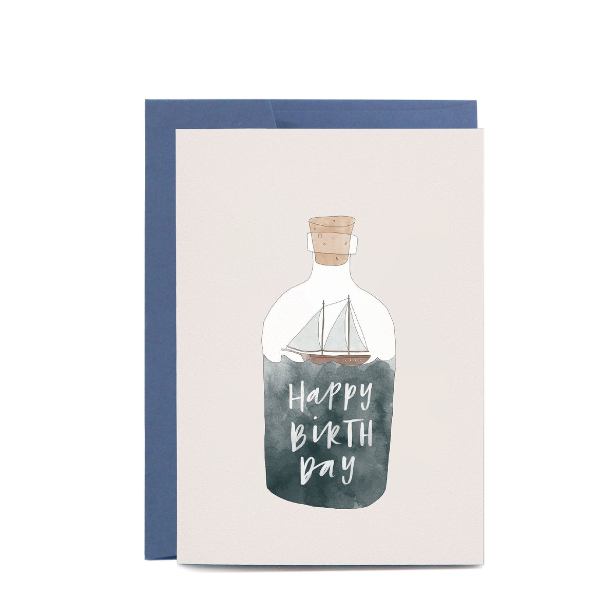 In the Daylight - Card - Birthday - Ship In a Bottle