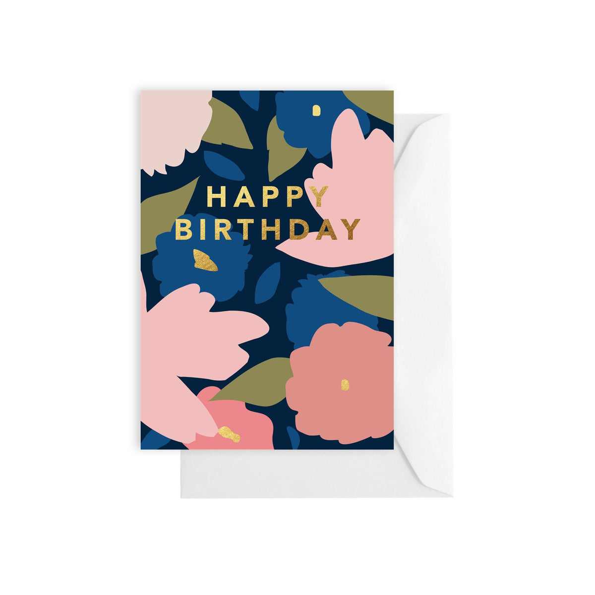 ELM Paper - Card - Birthday - Garden Navy Birthday