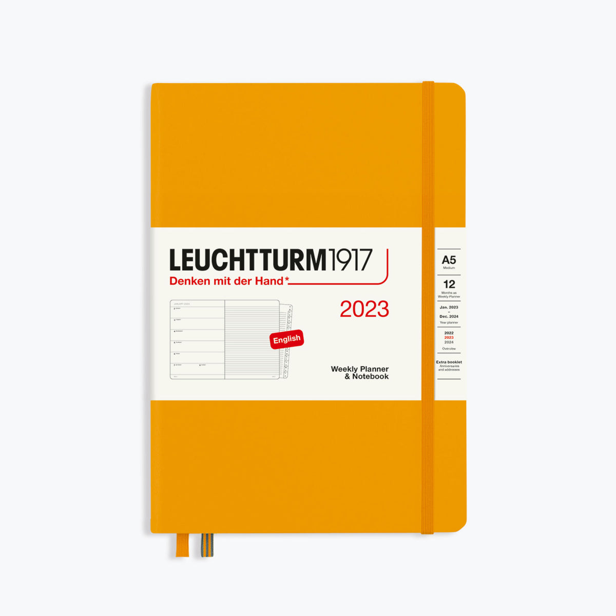 Leuchtturm1917 - 2024 Diary - Weekly Notebook - A5 - Rising Sun (Hard)