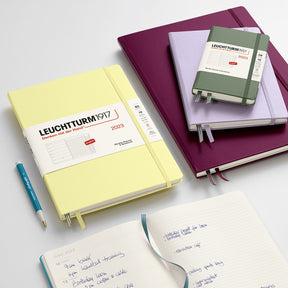 Leuchtturm1917 - 2024 Diary - Weekly Notebook - A5 - Lilac (Hard)
