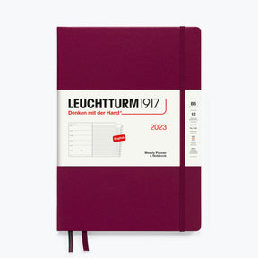 Leuchtturm1917 - 2024 Diary - Weekly Notebook - B5 - Port Red