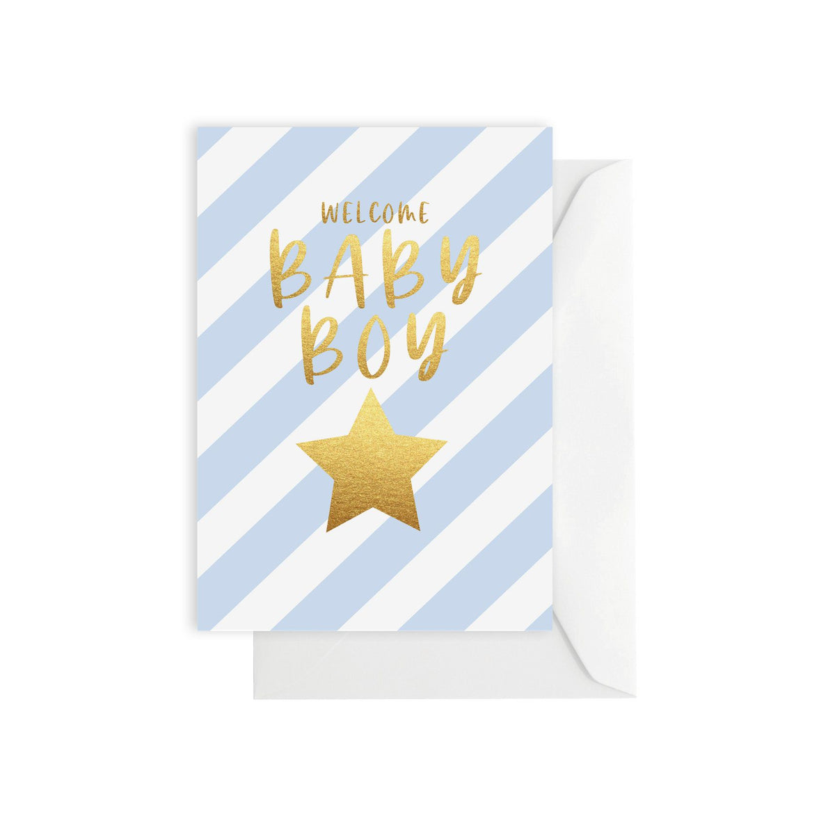 ELM Paper - Card - Baby - Baby Boy Stripe