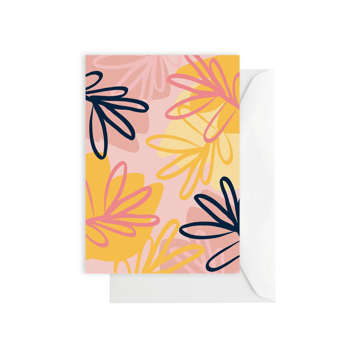ELM Paper - Card - Blank - Foliage Lemon