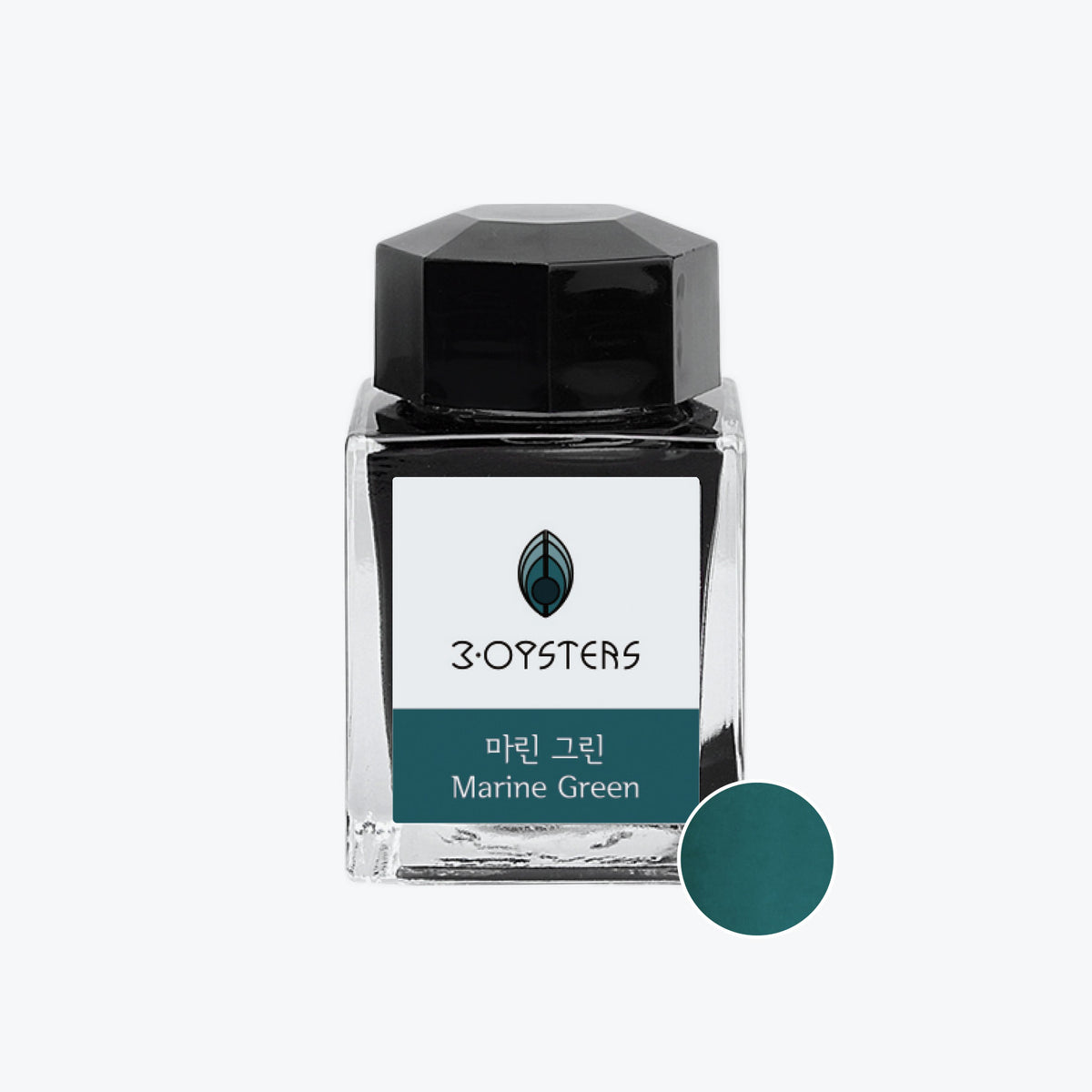 3Oysters - Fountain Pen Ink - Delicious - Marine Green