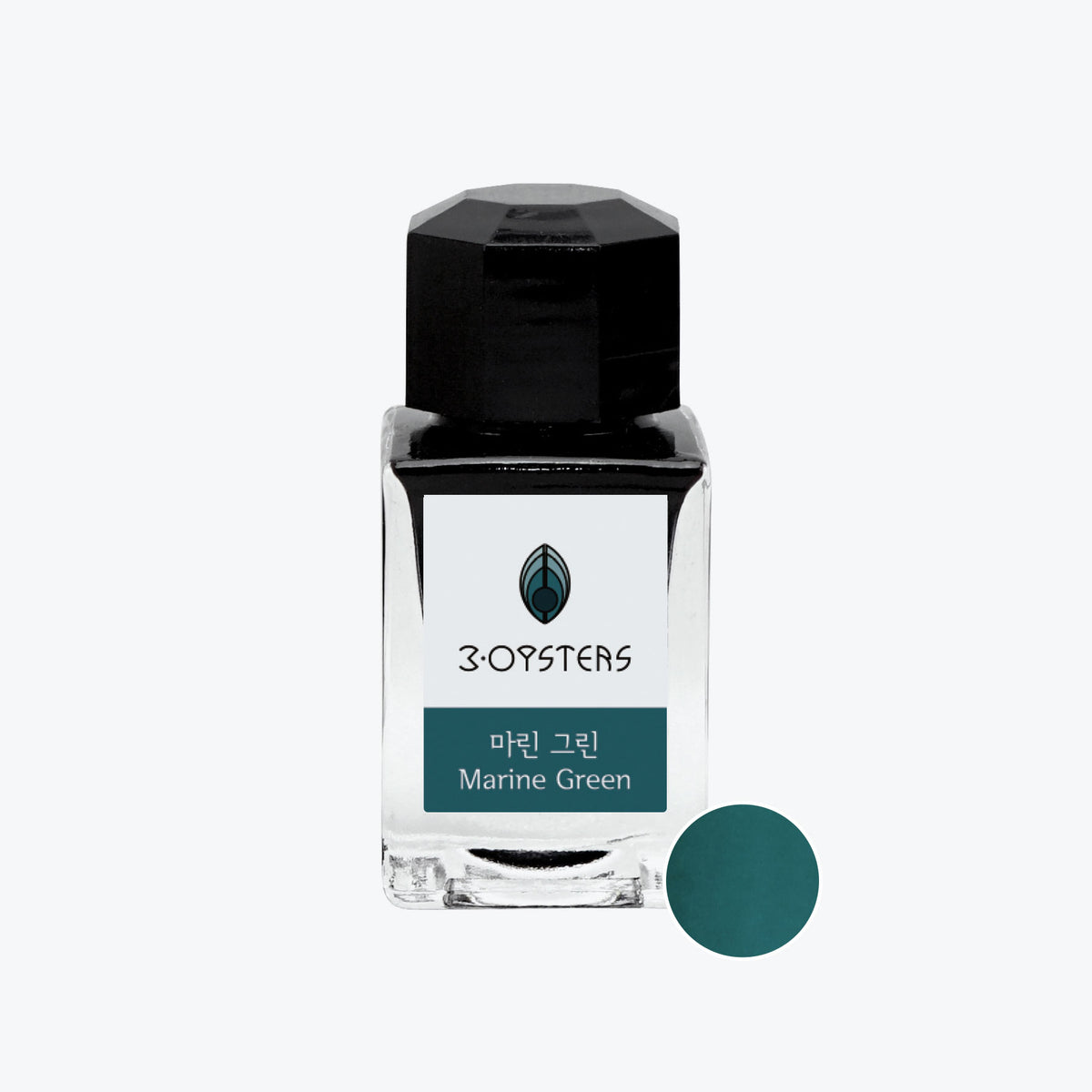3Oysters - Fountain Pen Ink - Delicious - Marine Green 18ml