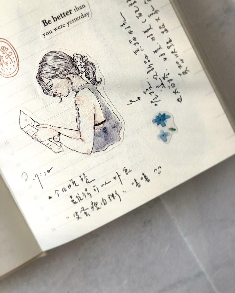 Pion - Washi Tape - Sketch Girl <Outgoing>