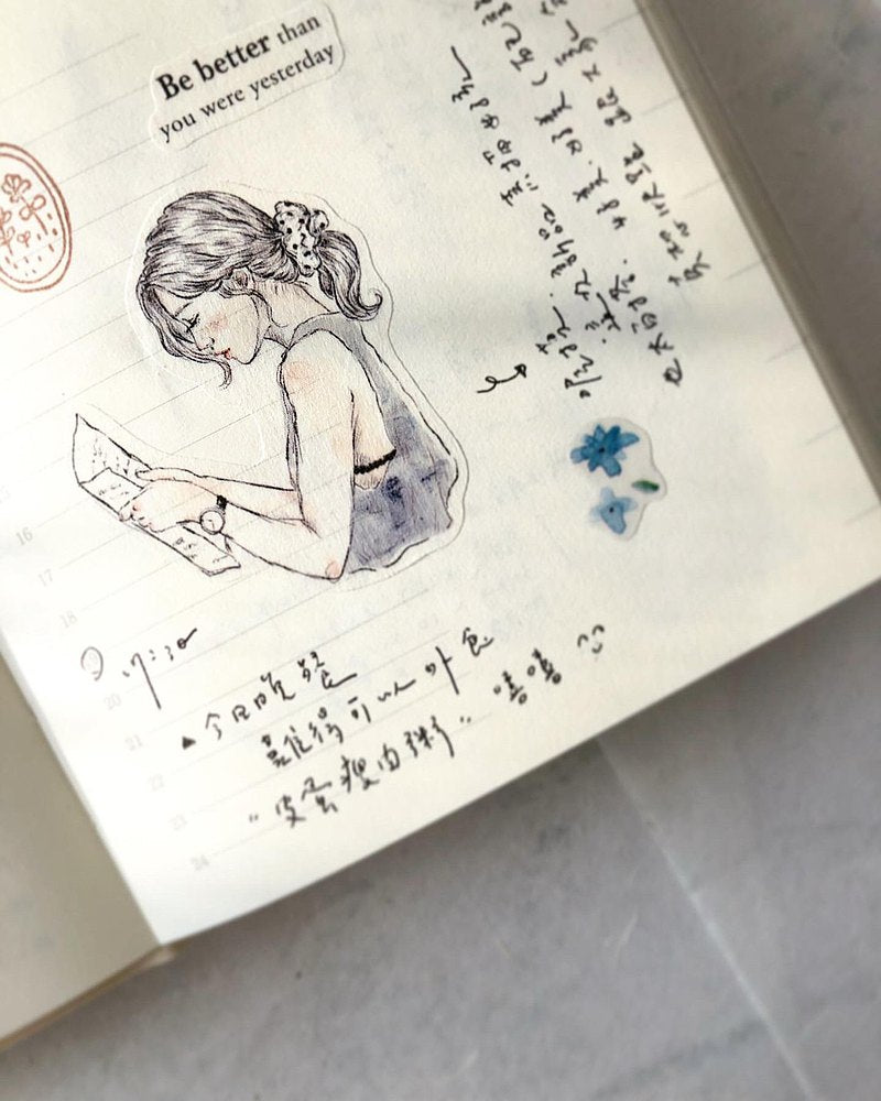 Pion - Washi Tape - Sketch Girl