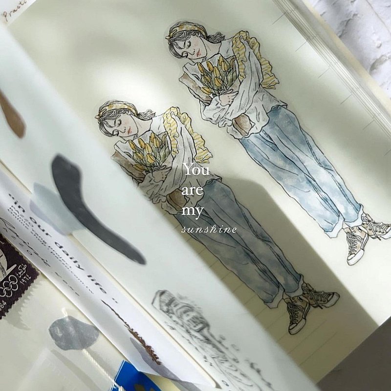 Pion - Washi Tape - She (PET) <Outgoing>