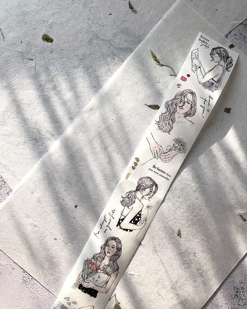 Pion - Washi Tape - Sketch Girl <Outgoing>