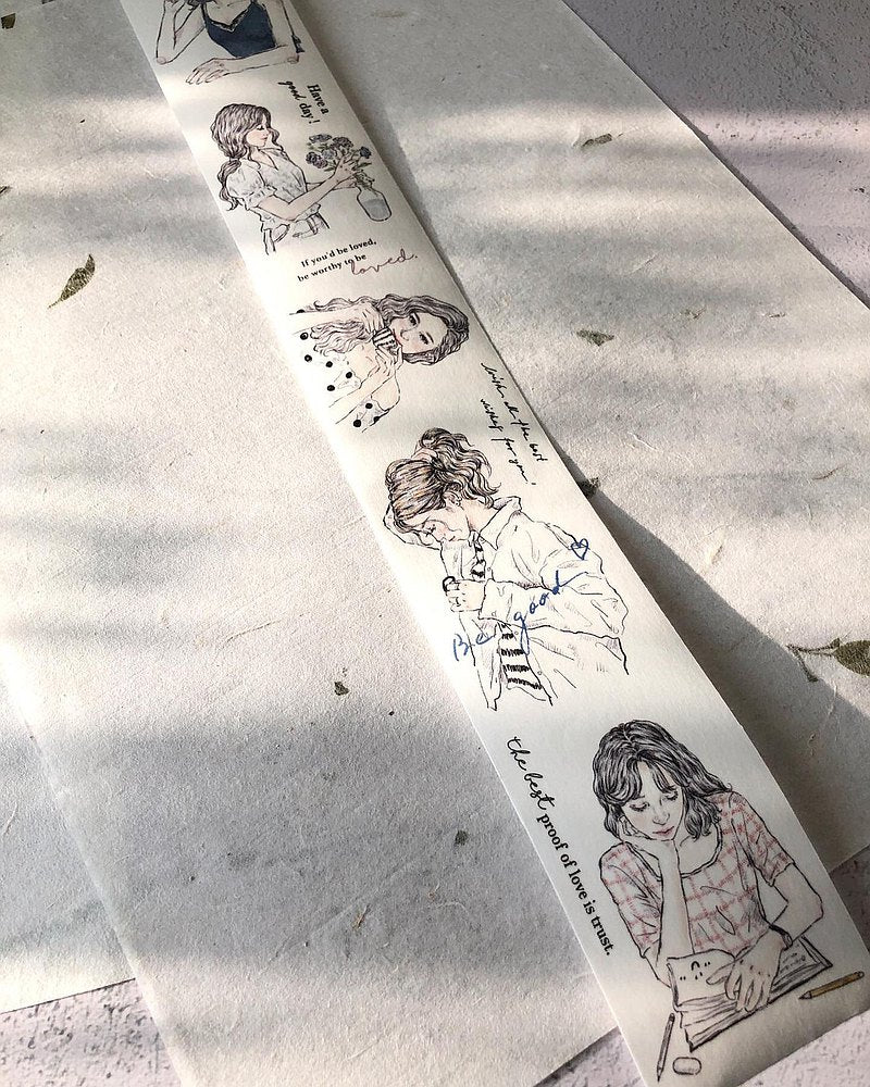 Pion - Washi Tape - Sketch Girl <Outgoing>