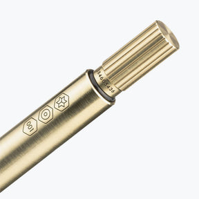 Ajoto - Rollerball Pen - Brass - Natural Brushed