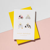 À L'aise - Card - Happy Birthday (Moth - Yellow Envelope)