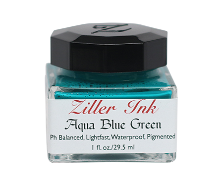 Ziller’s - Calligraphy Ink - Aqua Blue Green
