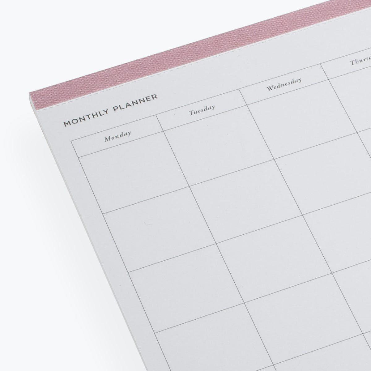 Bookbinders Design - Planner - Monthly - Dusty Pink