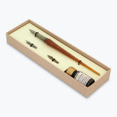 Bortoletti - Calligraphy Pen Set - Murano Glass - Copper - Amber