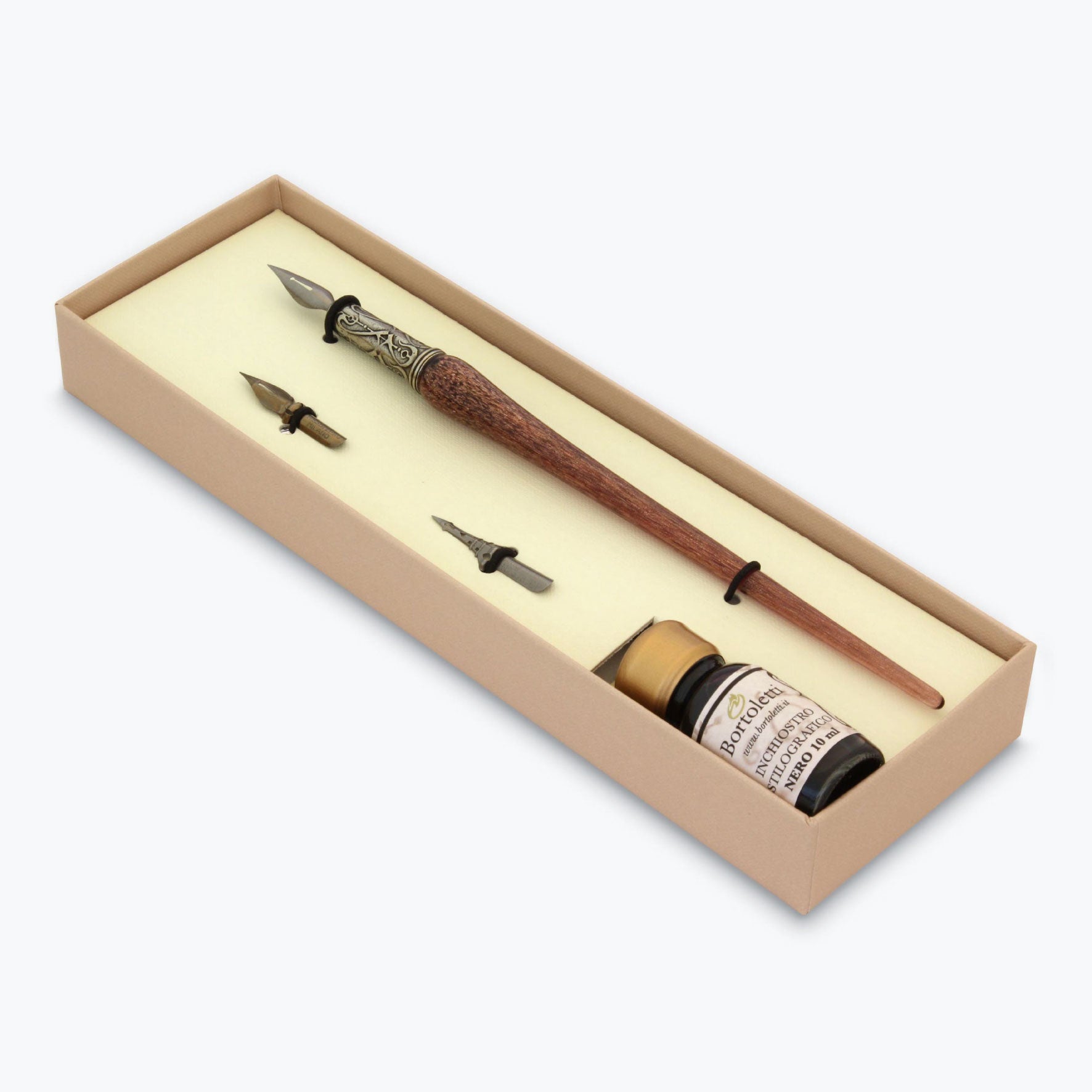 Bortoletti - Calligraphy Pen Set - Murano Glass - Copper - Amethyst