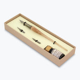 Bortoletti - Calligraphy Pen Set - Murano Glass - Copper - Pink