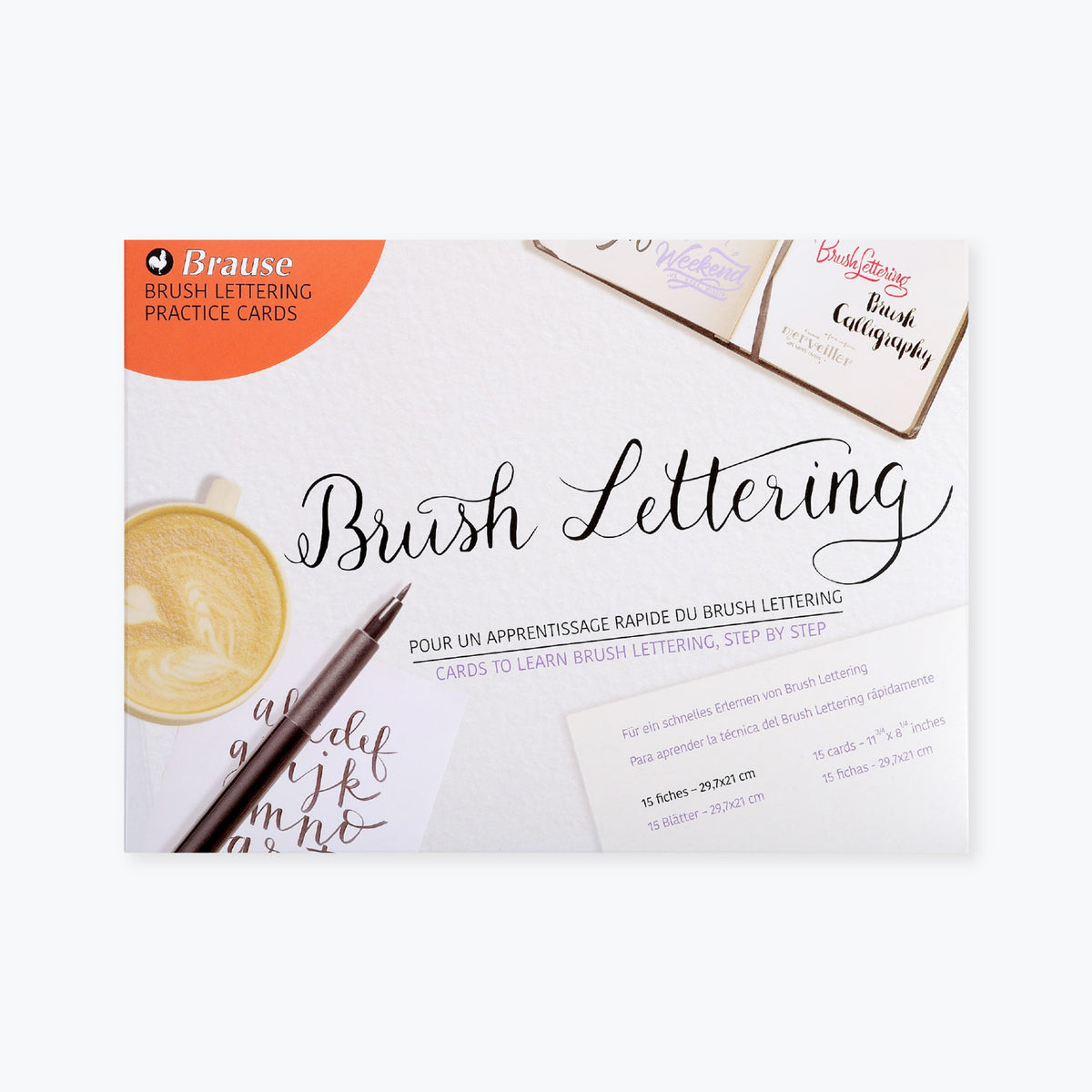 Brause - Calligraphy Workbook - Brush Lettering Practise Cards
