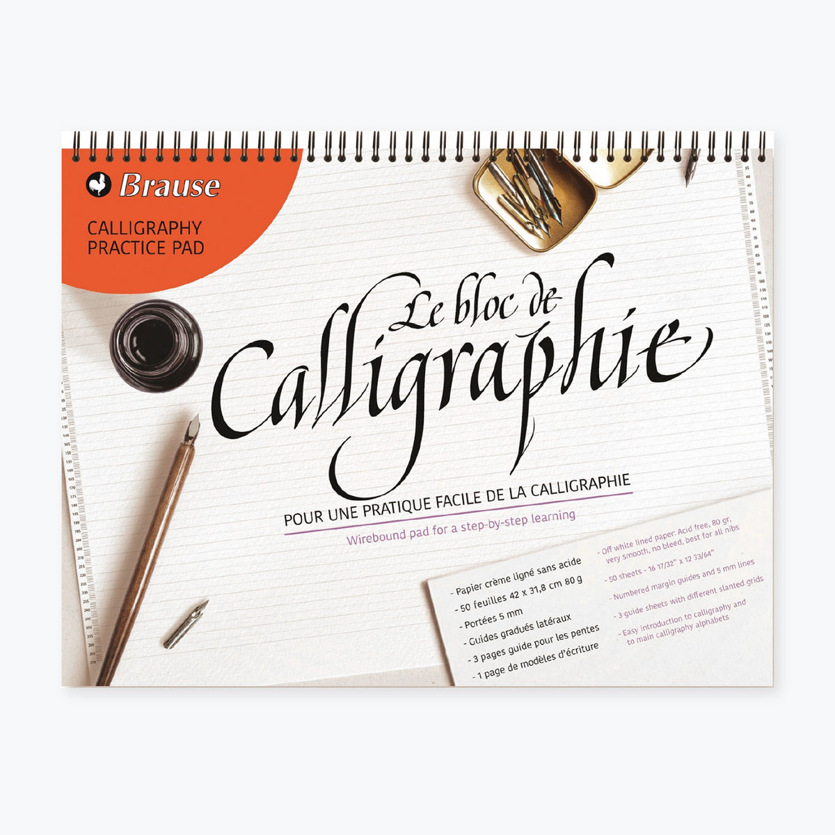 Brause - Calligraphy Workbook - Calligraphy Practise Pad - A3