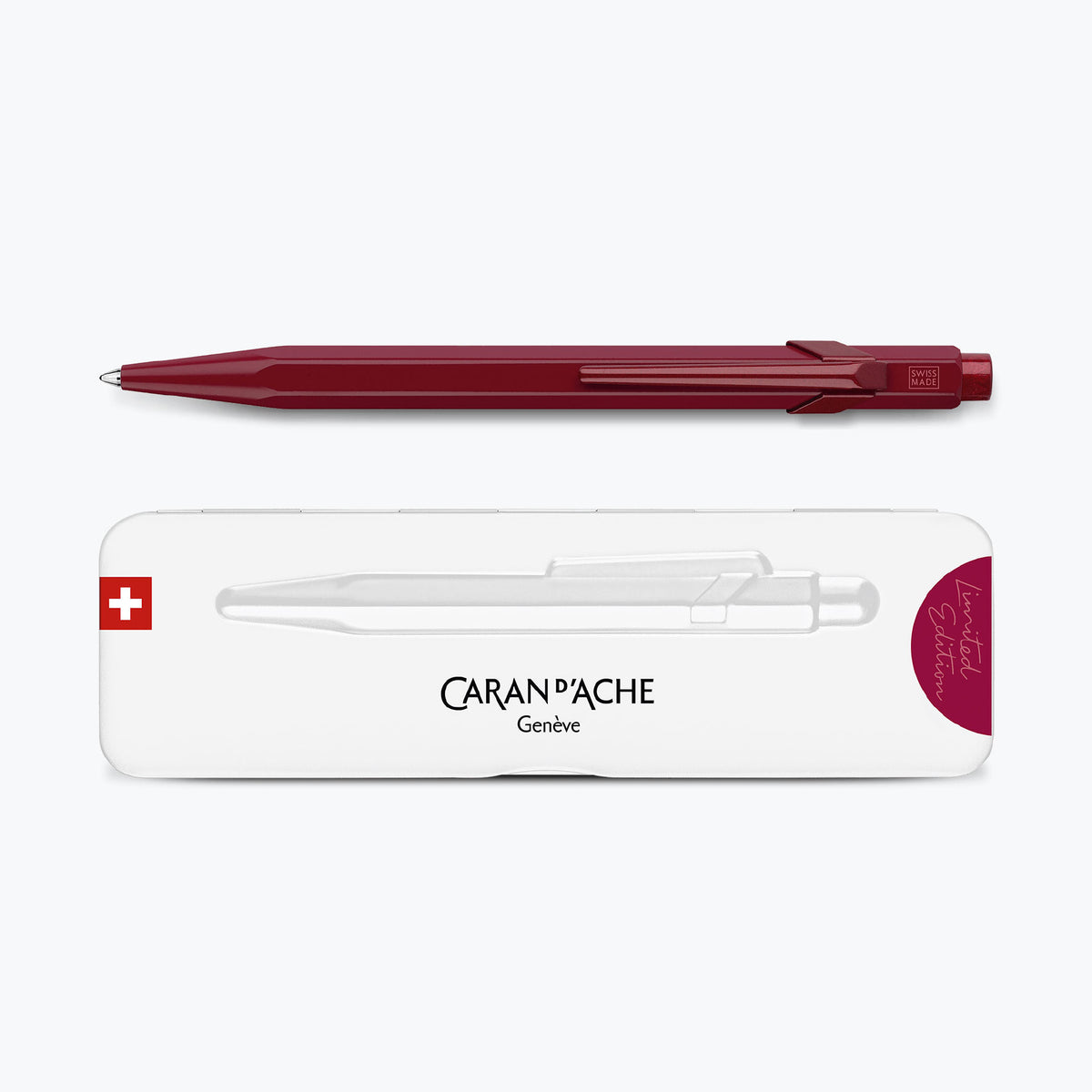 Caran d'Ache - Ballpoint Pen - 849 Claim Your Style 4 - Garnet Red