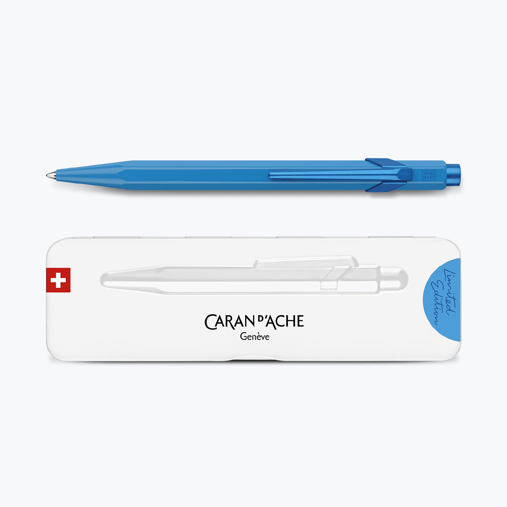 Caran d'Ache - Ballpoint Pen - 849 Claim Your Style 4 - Azure Blue