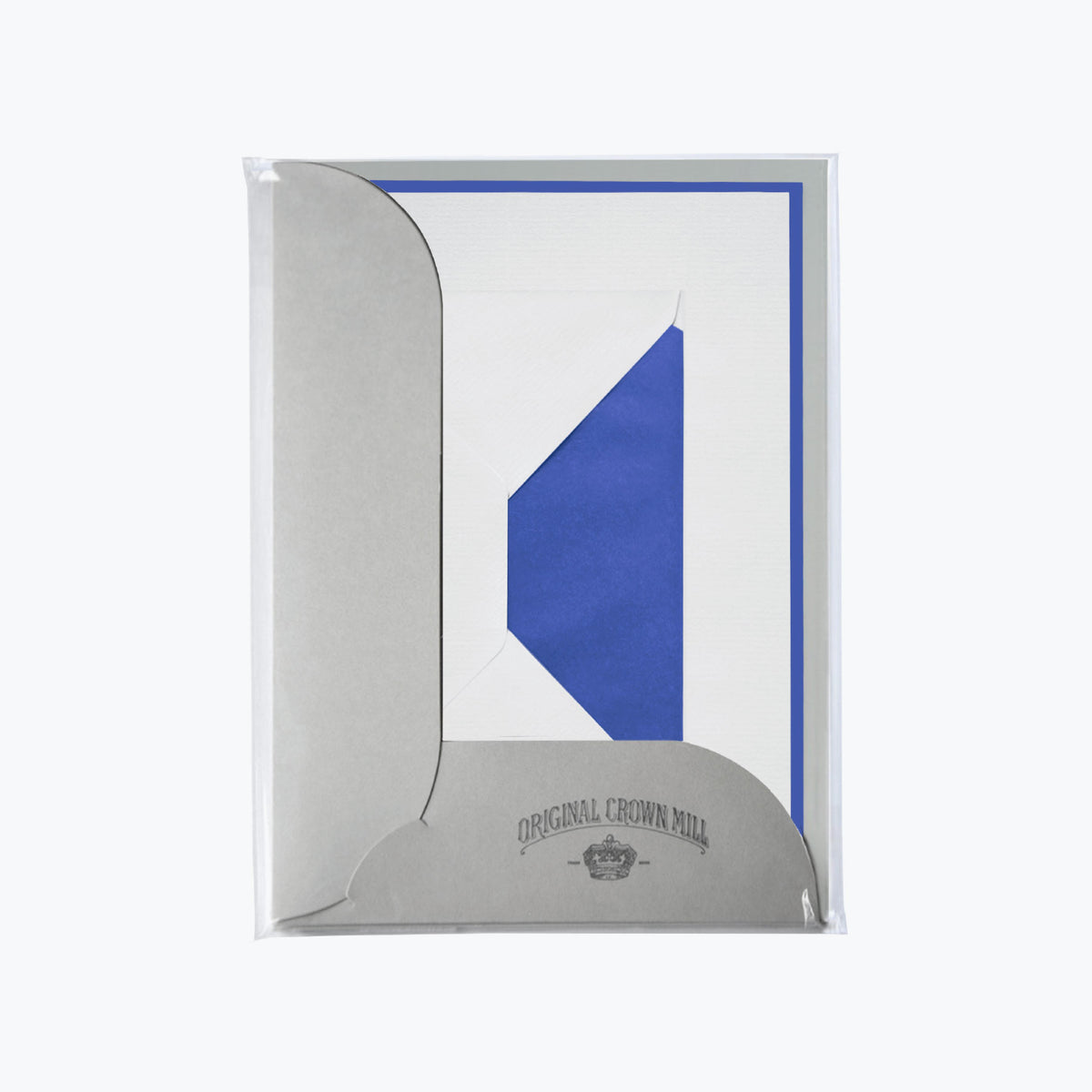 Crown Mill - Letter Set - Compendium - A5 - White/Royal Blue (Set of 8)